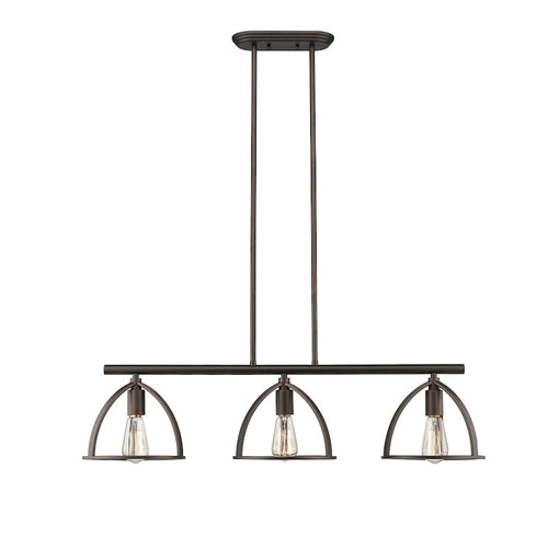 3-light Oil Rubbed Bronze Island Fixture