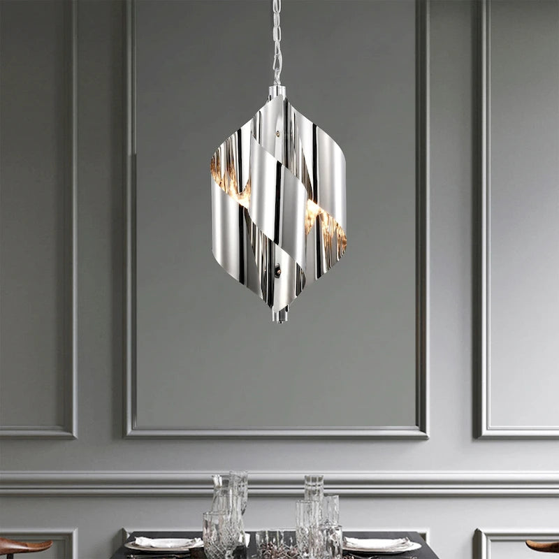 Ruzha 12 Inch Crome Polish Pendant 4 Light