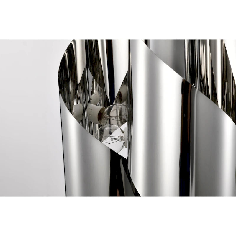 Ruzha Luminaire suspendu chromé et poli de 12 pouces à 4 lumières