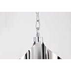 Ruzha Luminaire suspendu chromé et poli de 12 pouces à 4 lumières