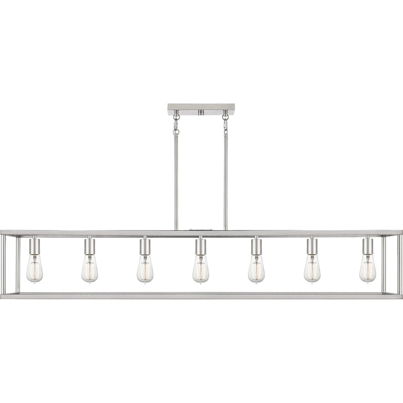 Lustre linéaire à 7 lumières New Harbor pour îlot central