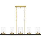 Applique murale Greeley à 5 lumières, noir mat - Noir mat