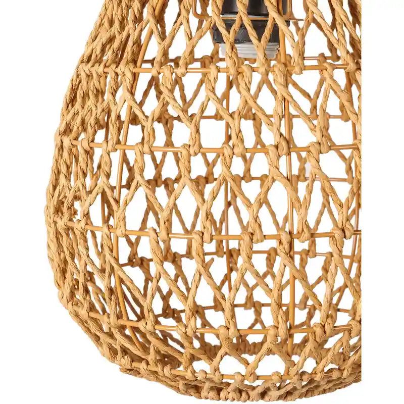Suspension Givoni en rotin tressé naturel - 72 cm (H) x 11 cm (L) x 11 cm (P)