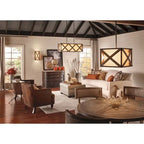 Lustre linéaire à 3 lumières en fer forgé de la collection Cahoon de Kichler Lighting