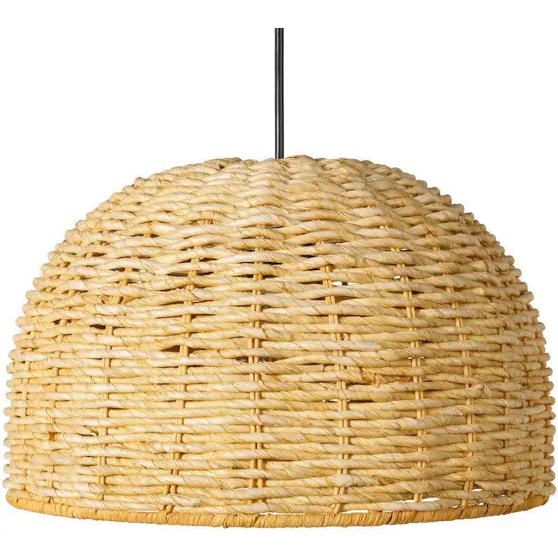 Suspension Maseere en jonc de mer, style panier côtier - 67 cm H x 14 cm L x 14 cm P
