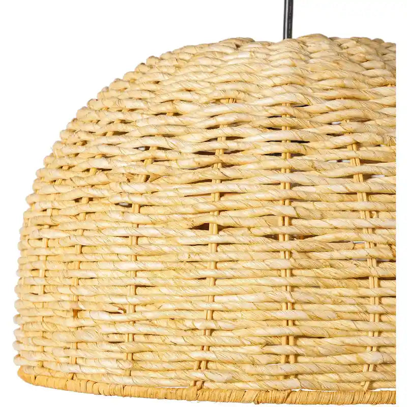 Suspension Maseere en jonc de mer, style panier côtier - 67 cm H x 14 cm L x 14 cm P