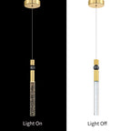 Suspension à une lumière en cristal à bulles, luminaire suspendu pour cuisine