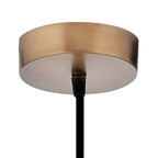 Suspension Bathsheba River of Goods en forme de cloche avec abat-jour en verre argenté - 7 x 7 x 15,25 / 74,25