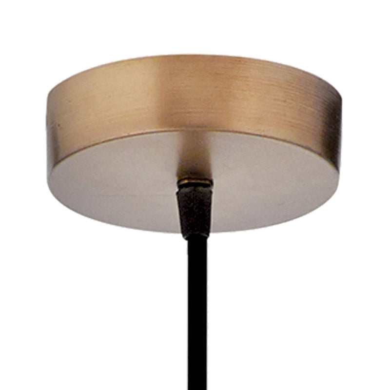 Suspension Bathsheba River of Goods en forme de cloche avec abat-jour en verre argenté - 7 x 7 x 15,25 / 74,25