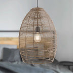 Suspension conique en laiton tressé Alessia River of Goods - 12,25 x 12,25 x 19,5/78,5