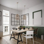 Suspension conique en laiton tressé Alessia River of Goods - 12,25 x 12,25 x 19,5/78,5