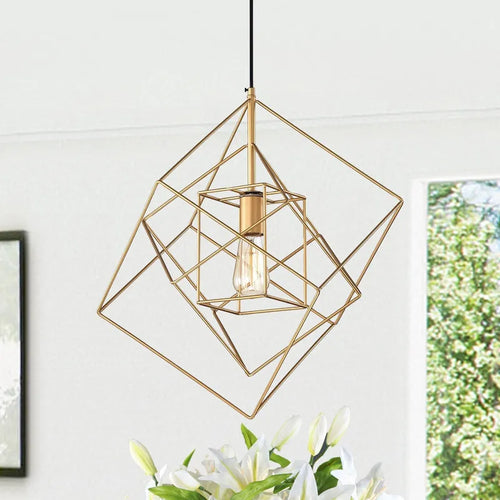 Arabella Gold 1-Light Pendant with Clear Shade