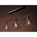 Amerie 3-light Black Island Edison Chandelier