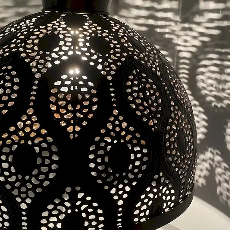 Suspension Sigrid River of Goods en métal bronze antique avec abat-jour en forme de bol - 11 x 11 x 11,25/70,25