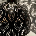 Suspension Sigrid River of Goods en métal bronze antique avec abat-jour en forme de bol - 11 x 11 x 11,25/70,25