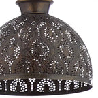 Suspension Sigrid River of Goods en métal bronze antique avec abat-jour en forme de bol - 11 x 11 x 11,25/70,25