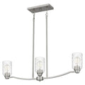 Acacia 3-Light Brushed Nickel Island Light