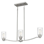 Acacia 3-Light Brushed Nickel Island Light