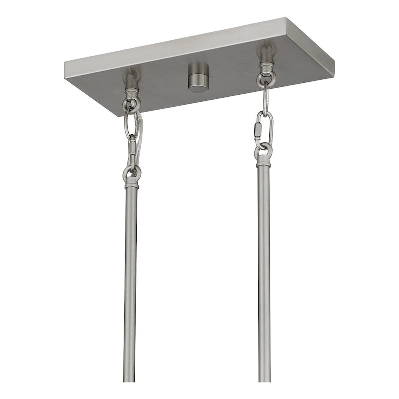Applique murale Acacia à 3 lumières en nickel brossé pour îlot central