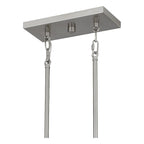 Applique murale Acacia à 3 lumières en nickel brossé pour îlot central