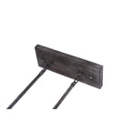 Lustre linéaire à 5 lumières Oaks Aura Farmhouse en bois style shabby chic, suspension rustique en bois pour îlot de cuisine