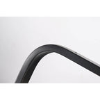 Luminaire linéaire îlot à 5 lumières noir mat et nickel brossé