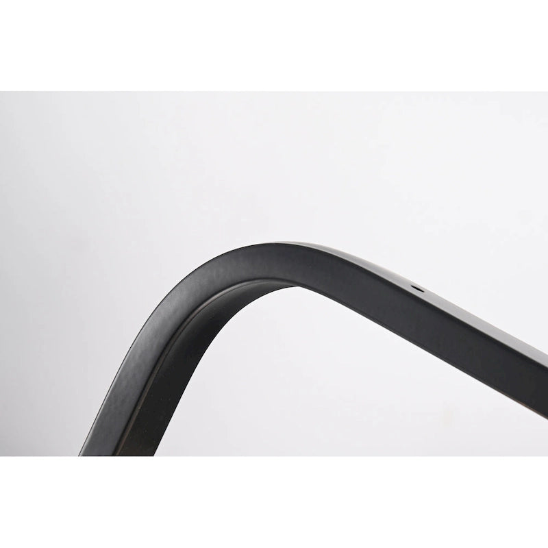 Luminaire linéaire îlot à 5 lumières noir mat et nickel brossé