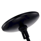 Luminaire linéaire à 4 lumières noir et or antique pour îlot de cuisine