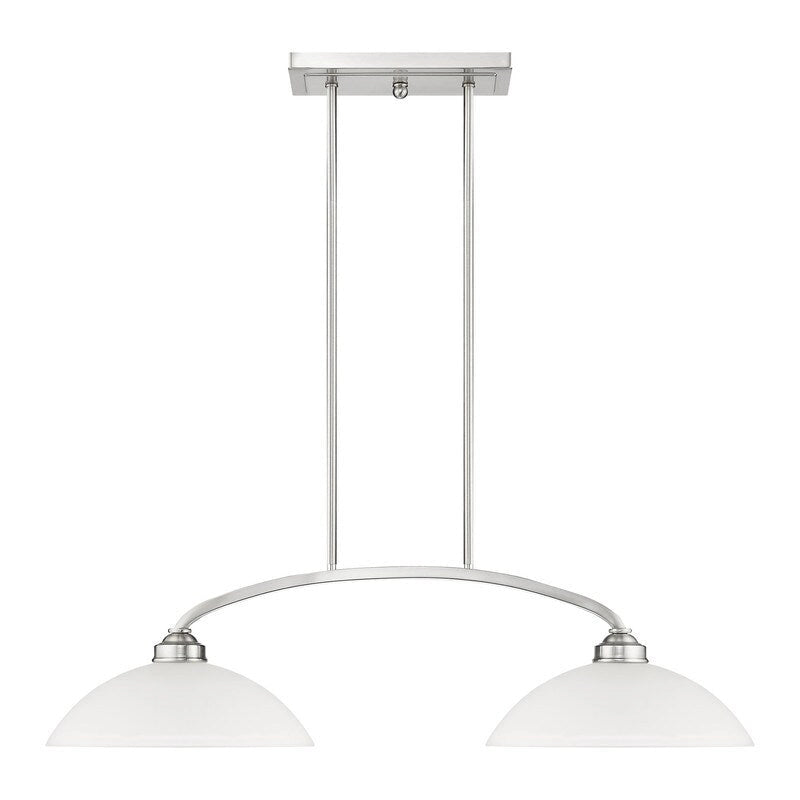 Lustre linéaire à 2 lumières Livex Lighting, 4222-91 - 34 po L x 13 po l x 16 po H réglable
