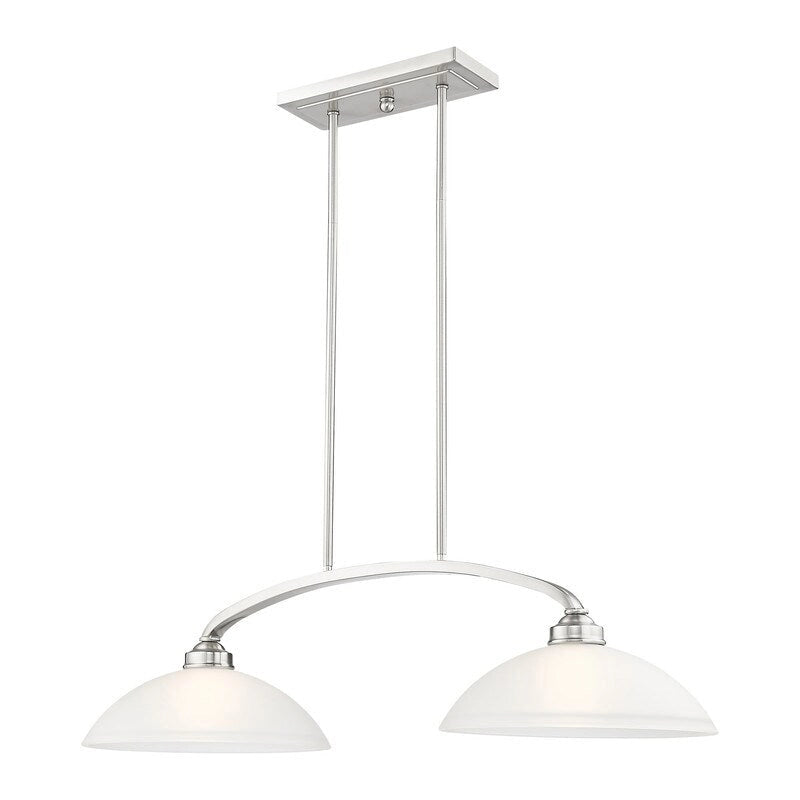 Lustre linéaire à 2 lumières Livex Lighting, 4222-91 - 34 po L x 13 po l x 16 po H réglable