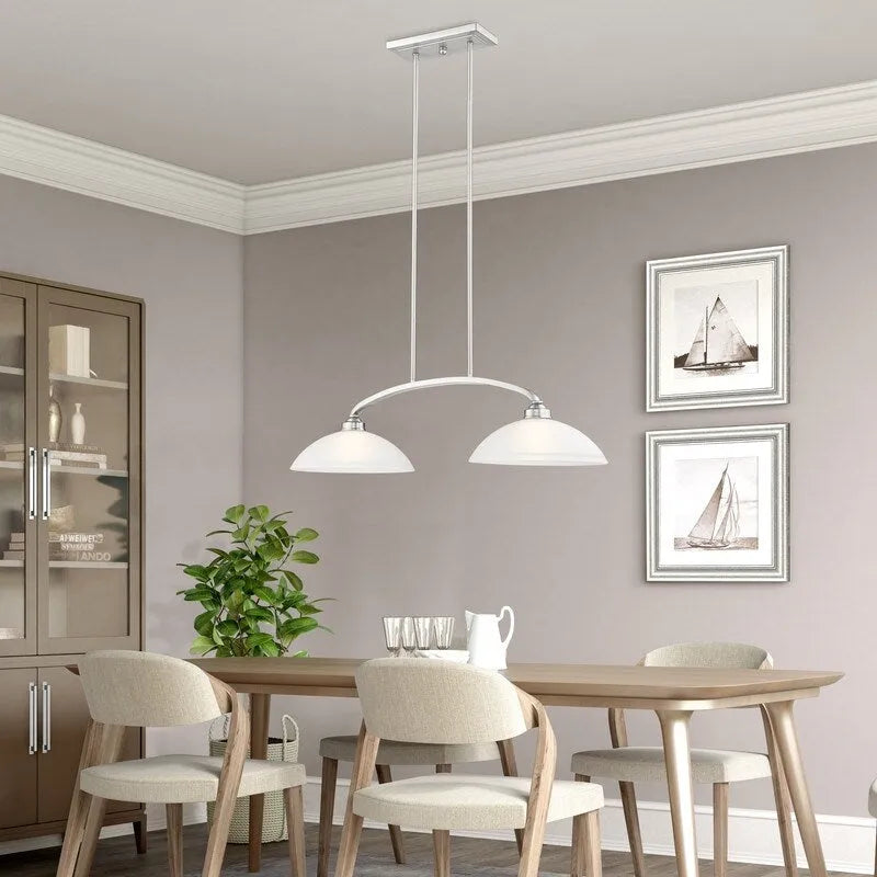 Lustre linéaire à 2 lumières Livex Lighting, 4222-91 - 34 po L x 13 po l x 16 po H réglable