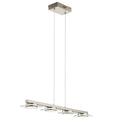 elan Azenda Brushed Nickel 4-light Linear Pendant