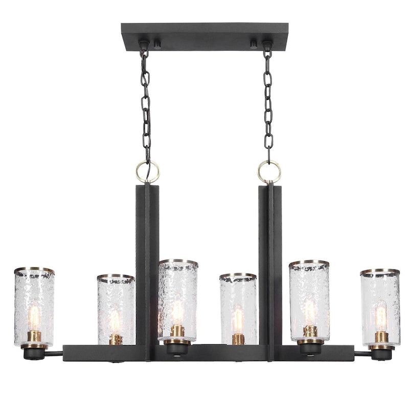 Îlot lumineux industriel à 6 lumières Uttermost Jarsdel