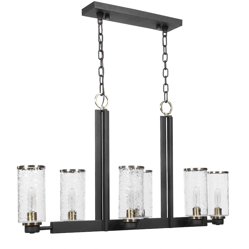 Îlot lumineux industriel à 6 lumières Uttermost Jarsdel