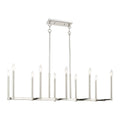 Livex Lighting 10-light Linear Chandelier, 40259-35 - 42.5  L, 15.5  W 18.5  - 48.5  ADJ H