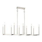 Livex Lighting 10-light Linear Chandelier, 40259-35 - 42.5  L, 15.5  W 18.5  - 48.5  ADJ H