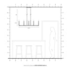 Lustre linéaire Livex Lighting à 10 lumières, 40259-35 - 42,5 cm L, 15,5 cm l, hauteur réglable de 18,5 à 48,5 cm