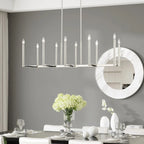 Lustre linéaire Livex Lighting à 10 lumières, 40259-35 - 42,5 cm L, 15,5 cm l, hauteur réglable de 18,5 à 48,5 cm