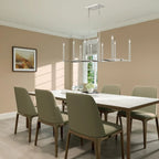 Lustre linéaire Livex Lighting à 10 lumières, 40259-35 - 42,5 cm L, 15,5 cm l, hauteur réglable de 18,5 à 48,5 cm