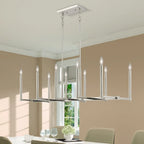 Lustre linéaire Livex Lighting à 10 lumières, 40259-35 - 42,5 cm L, 15,5 cm l, hauteur réglable de 18,5 à 48,5 cm