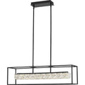 Quoizel Dazzle Matte Black and Crystal LED Island Chandelier