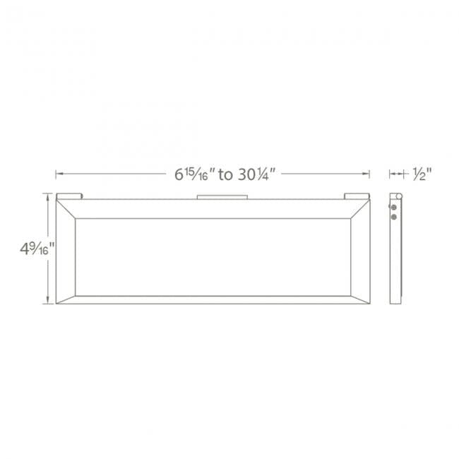 Barre lumineuse sous meuble WAC Lighting LINE 2.0 à 6 LED basse tension