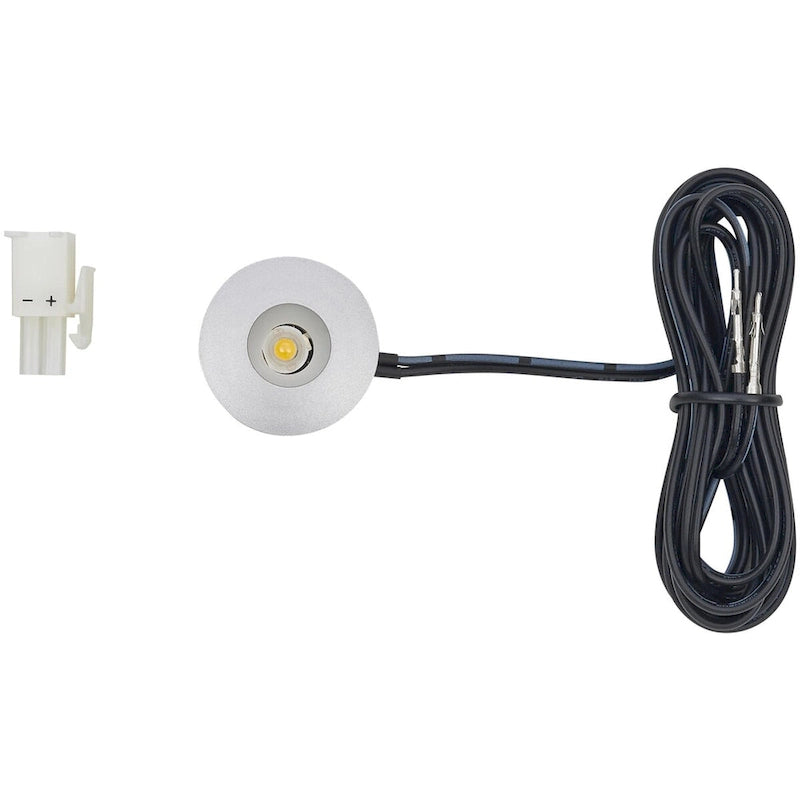 Lampe LED ponctuelle Tresco L-LED-1EB-W-1 12 V CC 1 W - 3000 K