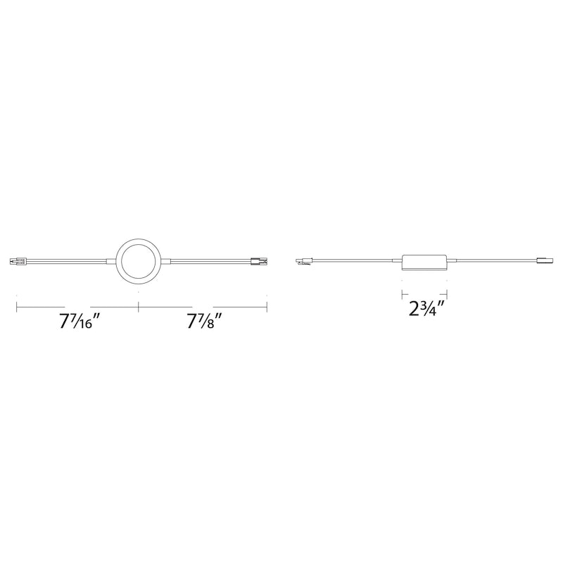 Projecteur WAC Lighting HR-AC72-CS à tension secteur, 4 largeurs sélectionnables