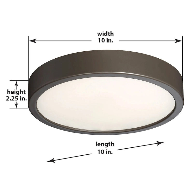 George Kovacs Lampe LED en cuivre peint, patine bronze et verre transparent