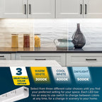 Kit d'éclairage LED sous meuble Sunperian, 12 prises 30 W connectables, 3 options de couleur (3000 K/4000 K/5000 K), résistant à l'humidité