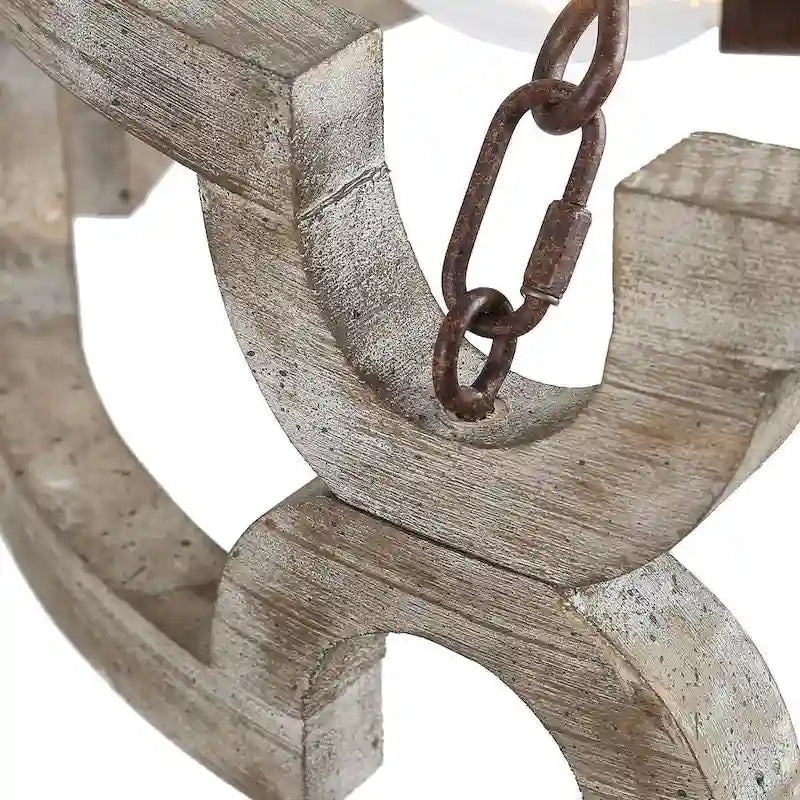 Lustre tambour à 3 lumières Gray Barn Farmhouse pour îlot de cuisine - L 19,5 x H 21