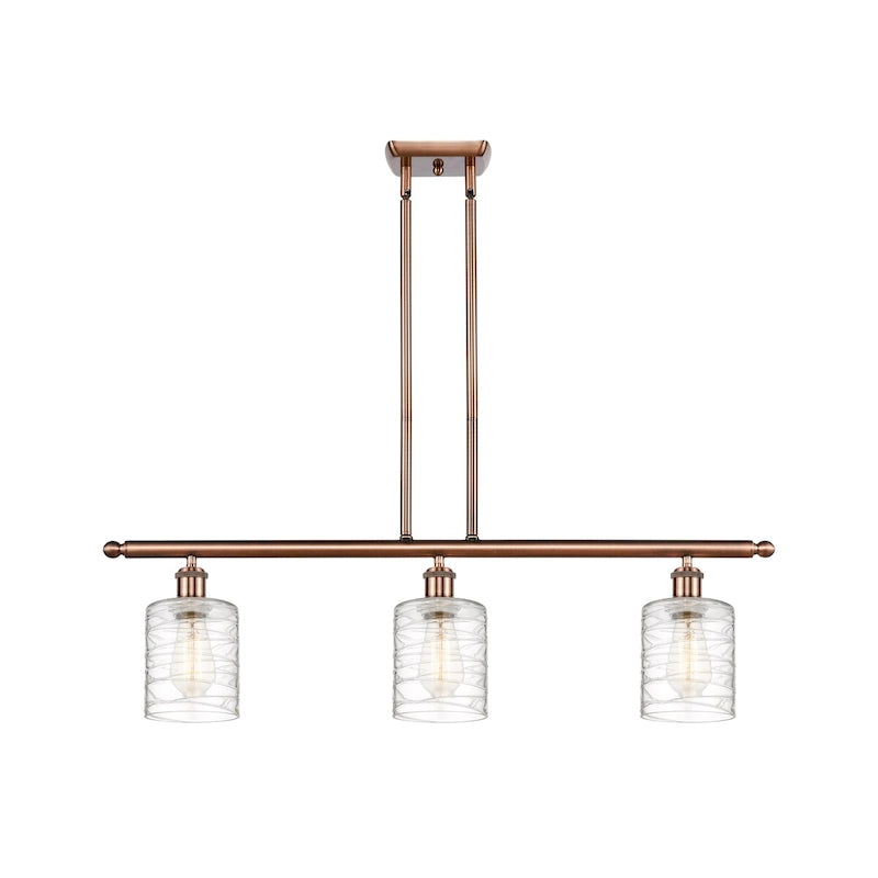 Luminaire îlot Innovations Lighting Ballston Cobbleskill - 3 lampes 36