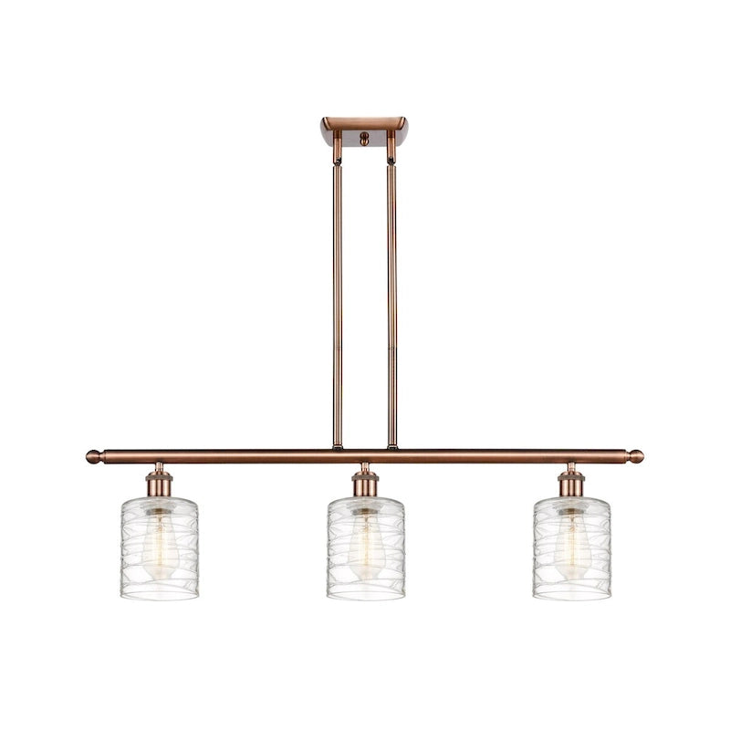 Luminaire îlot Innovations Lighting Ballston Cobbleskill - 3 lampes 36