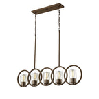 Delano Metal Island Light in Rubbed Bronze- 2 Lights